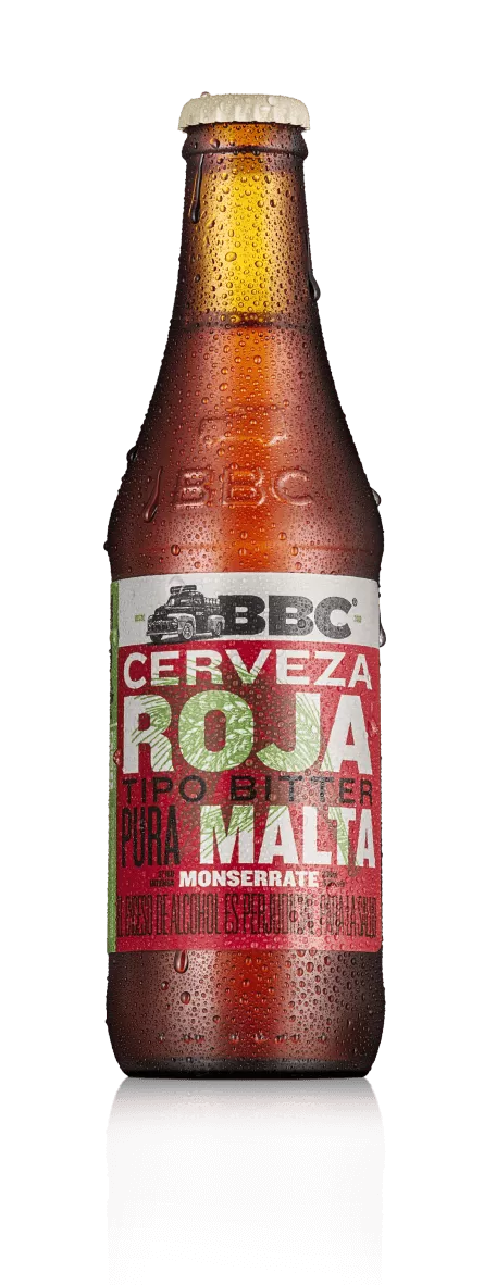 Botella cerveza roja bbc